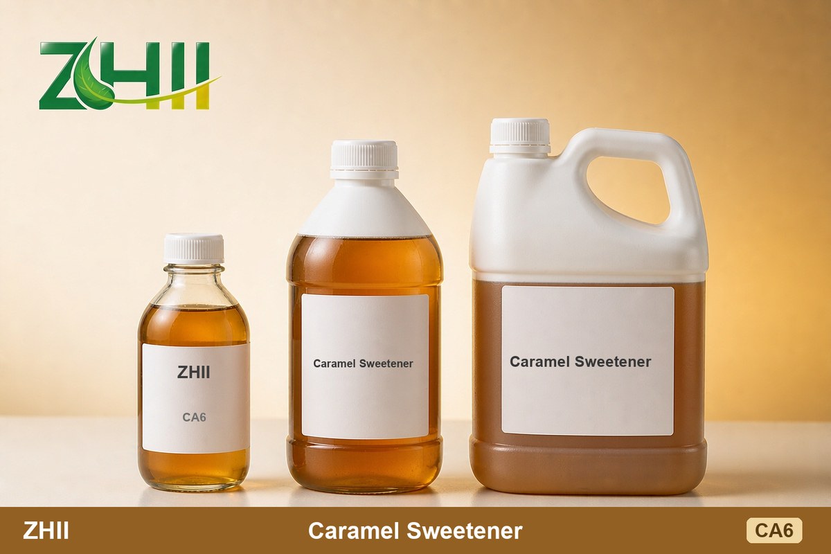 Caramel Sweetener food grade liquid additive - ZHII, available in 125ml, 1L and 5L packaging
