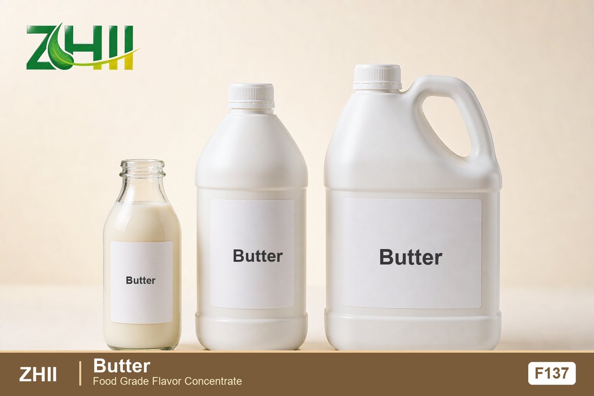 Butter food flavor concentrate - ZHII food grade flavor in 125ml, 1L and 5L packaging