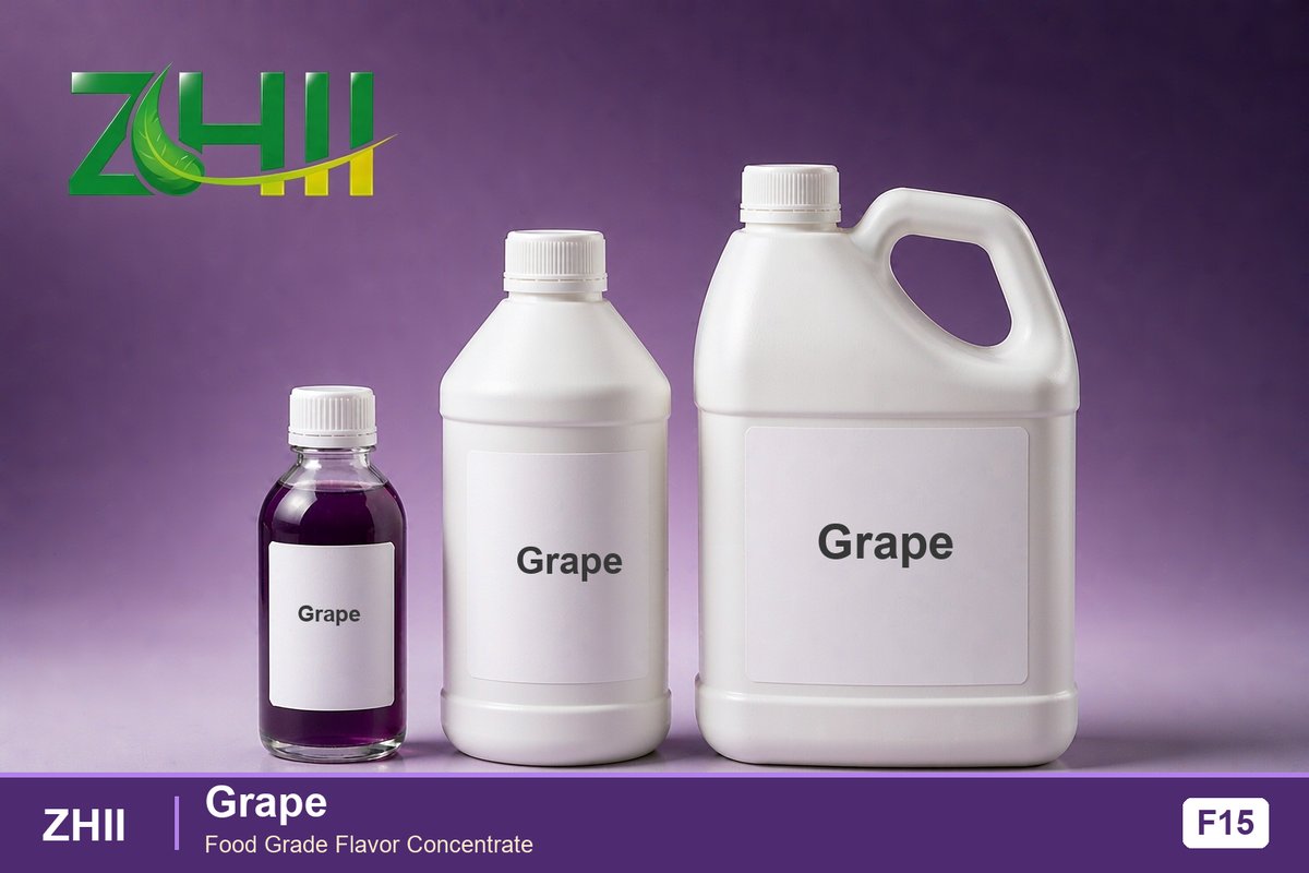 Grape food flavor concentrate - ZHII food grade flavor in 125ml, 1L and 5L packaging