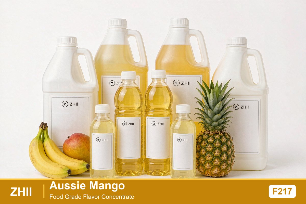 Aussie Mango food flavor concentrate - sunny tropical flavor for food and beverage applications | ZHII
