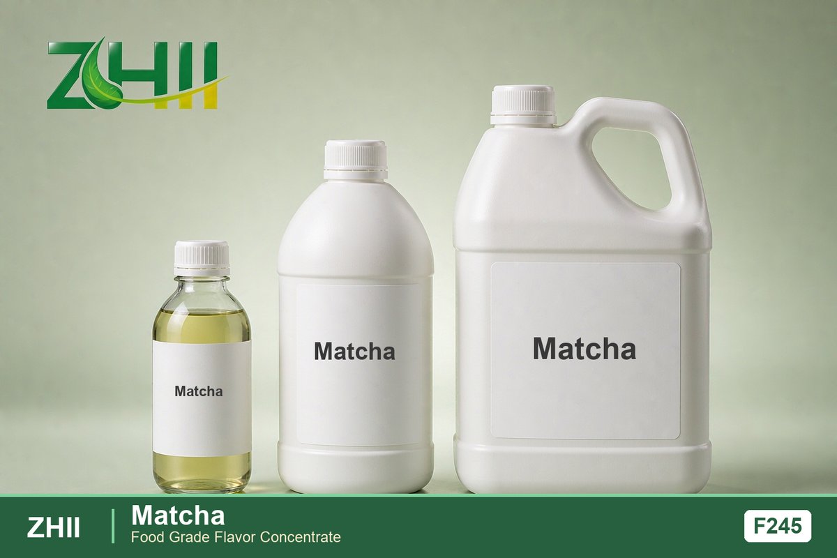 Matcha food flavor concentrate - ZHII food grade flavor in 125ml, 1L and 5L packaging