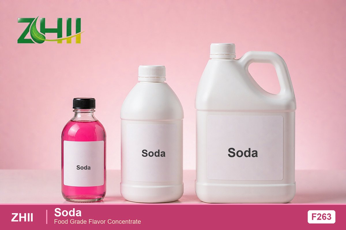 Soda food flavor concentrate - ZHII food grade flavor in 125ml, 1L and 5L packaging