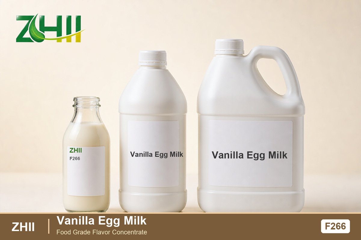 Vanilla Egg Milk food flavor concentrate - ZHII food grade flavor in 125ml, 1L and 5L packaging
