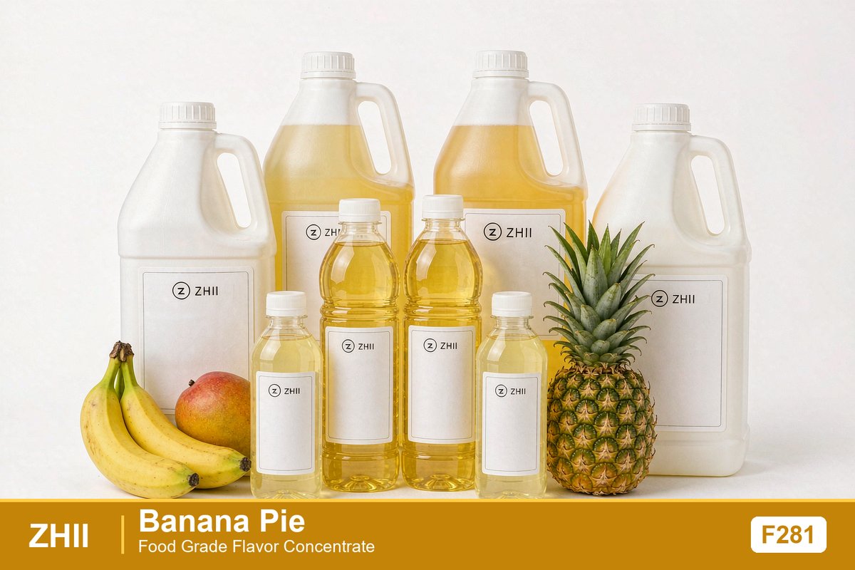 Banana Pie food flavor concentrate - sunny tropical flavor for food and beverage applications | ZHII