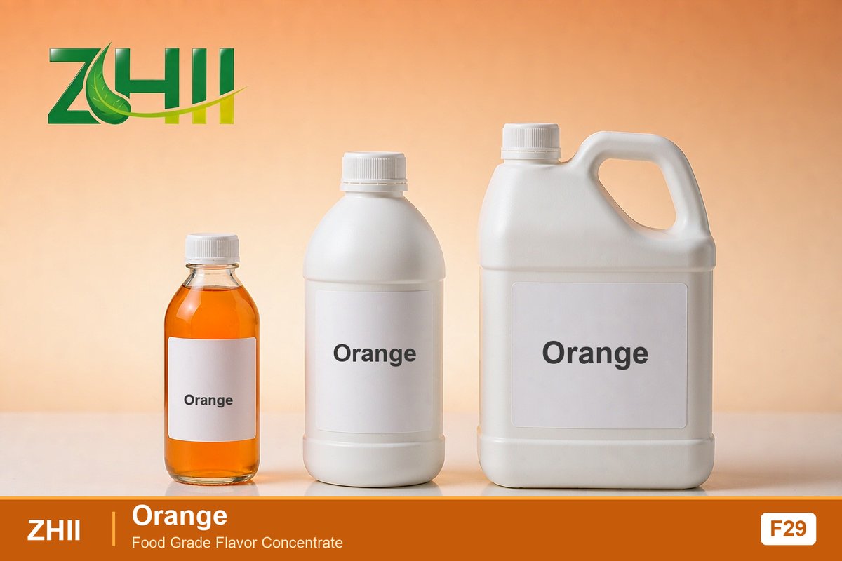Orange food flavor concentrate - ZHII food grade flavor in 125ml, 1L and 5L packaging