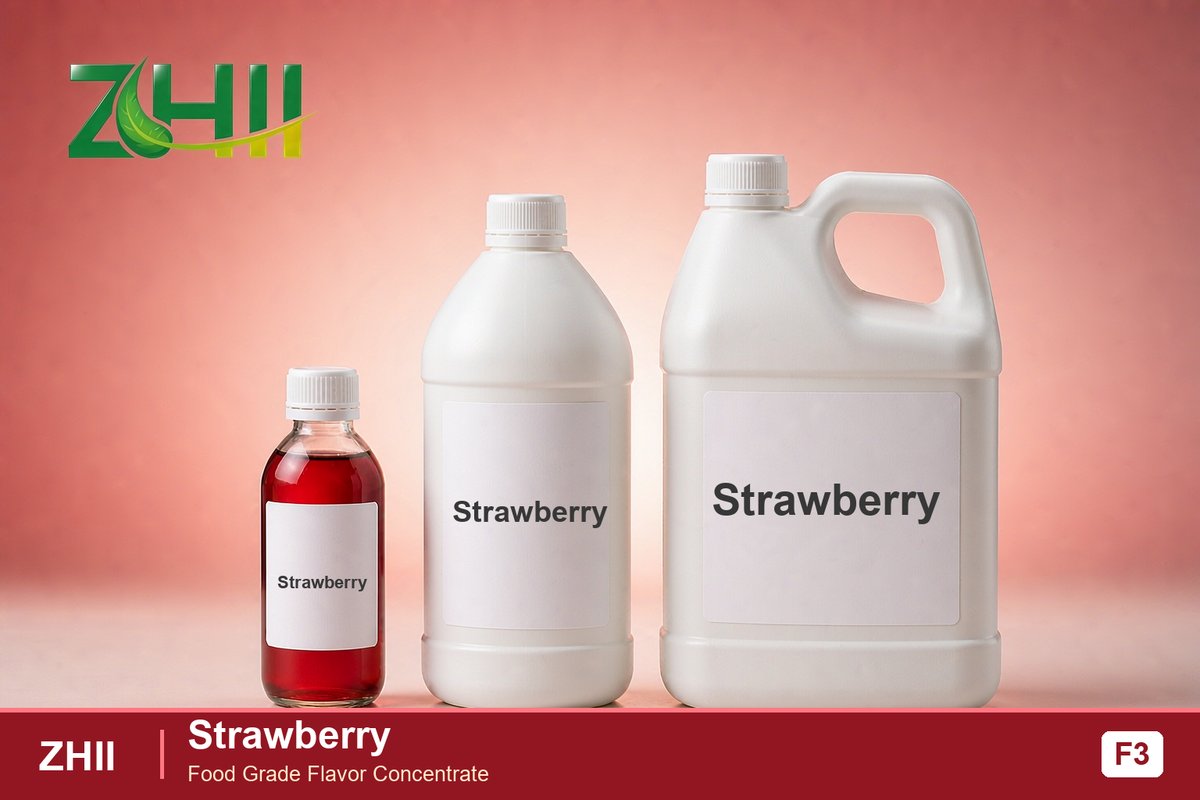 Strawberry food flavor concentrate - ZHII food grade flavor in 125ml, 1L and 5L packaging