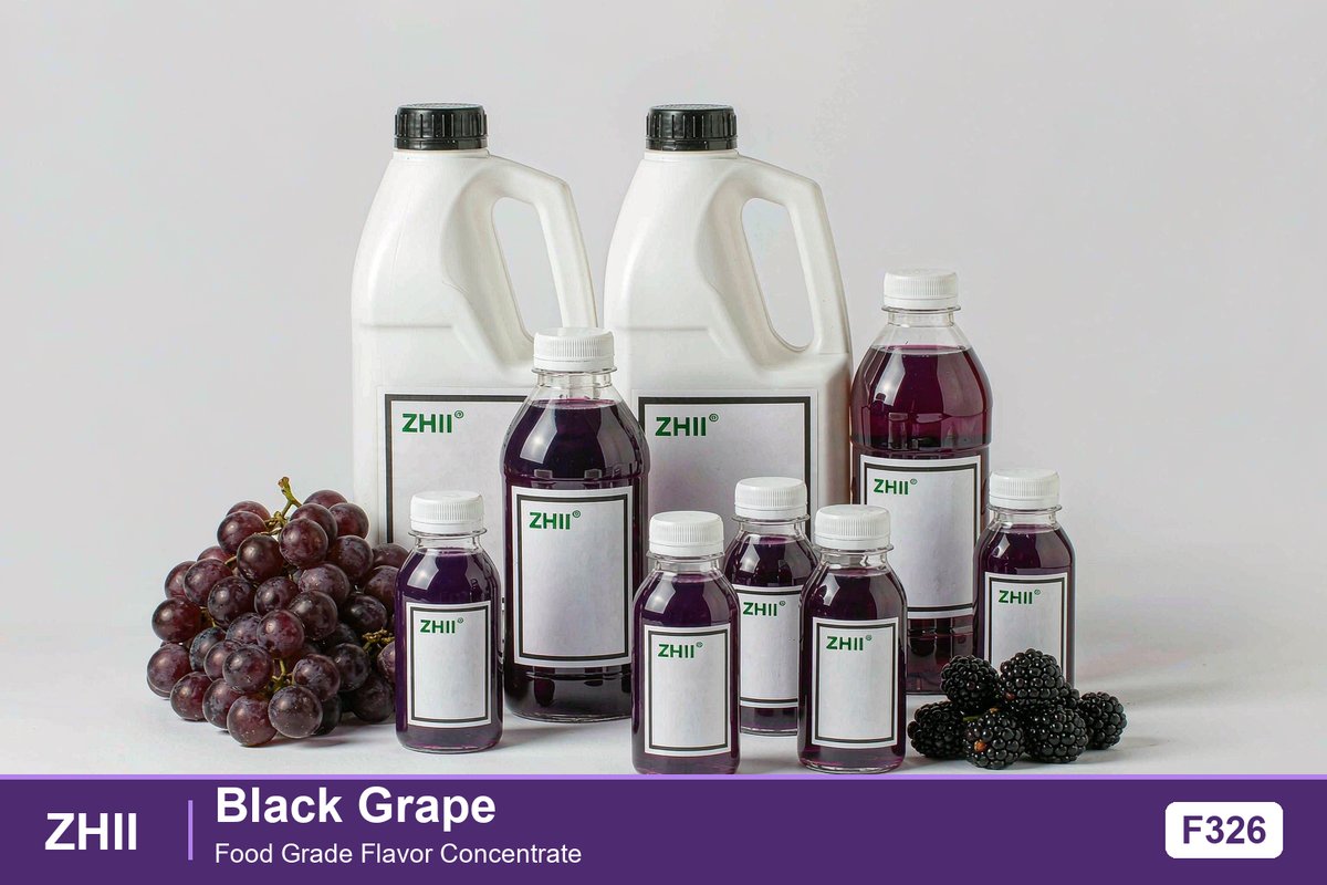 Black Grape food flavor concentrate - deep vine-ripened grape flavor for food and beverage applications | ZHII
