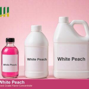 White Peach food flavor concentrate - ZHII food grade flavor in 125ml, 1L and 5L packaging