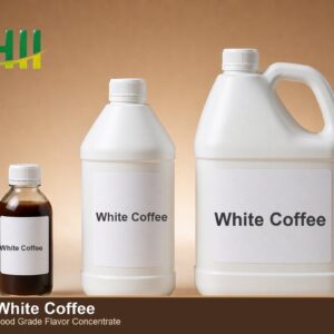 White Coffee food flavor concentrate - ZHII food grade flavor in 125ml, 1L and 5L packaging