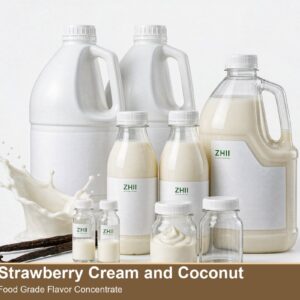 Strawberry Cream and Coconut food flavor concentrate - smooth creamy flavor for food and beverage applications | ZHII