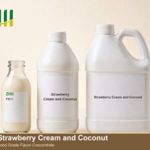 Strawberry Cream and Coconut food flavor concentrate - ZHII food grade flavor in 125ml, 1L and 5L packaging