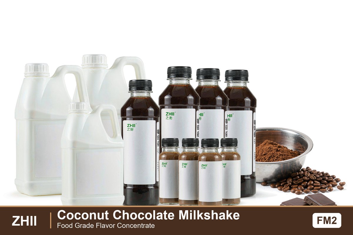 Coconut Chocolate Milkshake food flavor concentrate - warm roasted indulgent flavor for food and beverage applications | ZHII