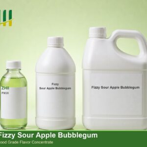 Fizzy Sour Apple Bubblegum food flavor concentrate - ZHII food grade flavor in 125ml, 1L and 5L packaging