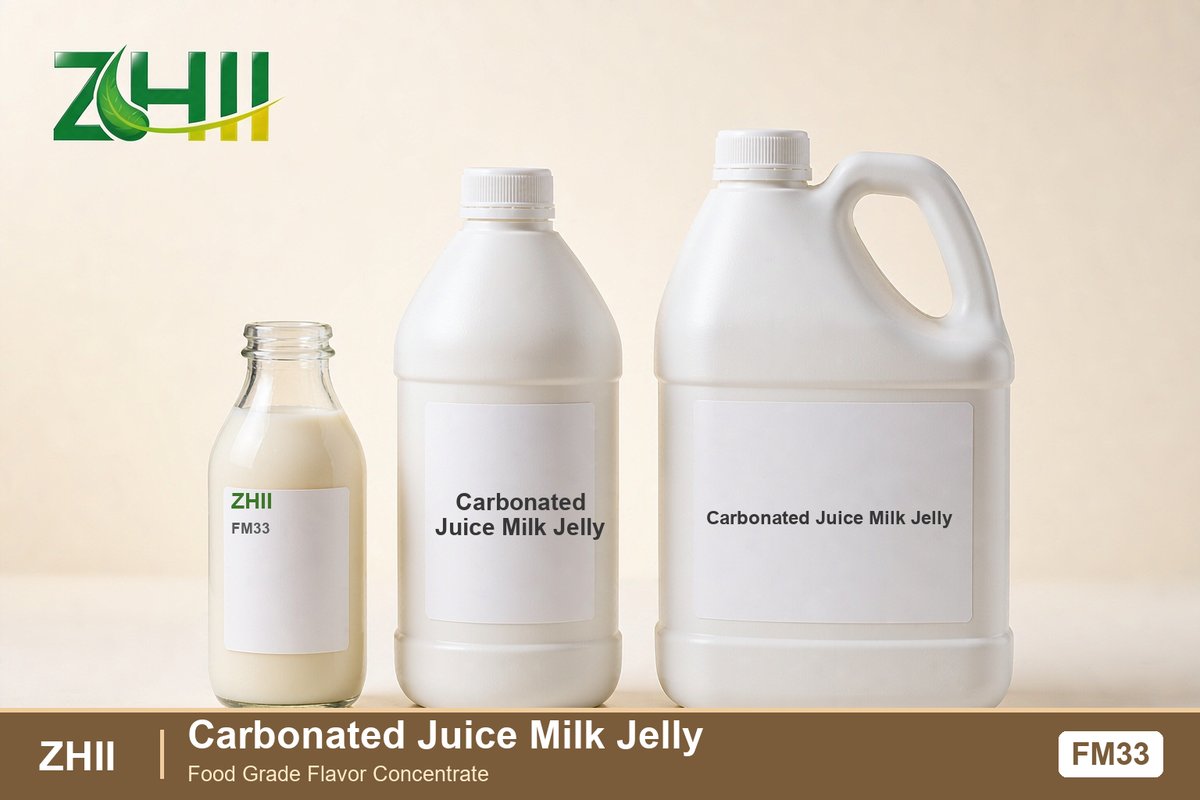 Carbonated Juice Milk Jelly food flavor concentrate - ZHII food grade flavor in 125ml, 1L and 5L packaging