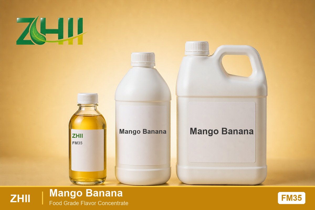 Mango Banana food flavor concentrate - ZHII food grade flavor in 125ml, 1L and 5L packaging