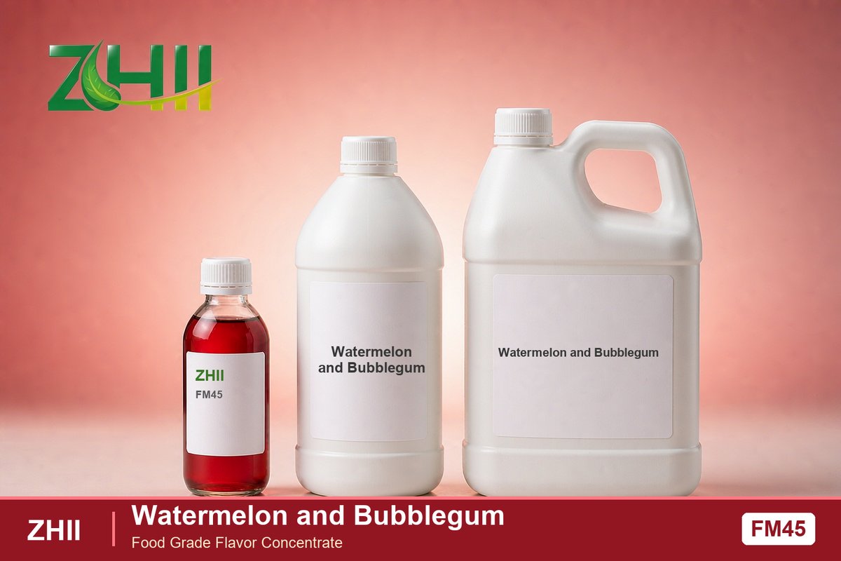 Watermelon and Bubblegum food flavor concentrate - ZHII food grade flavor in 125ml, 1L and 5L packaging