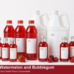 Watermelon and Bubblegum food flavor concentrate - rich red-berry flavor for food and beverage applications | ZHII