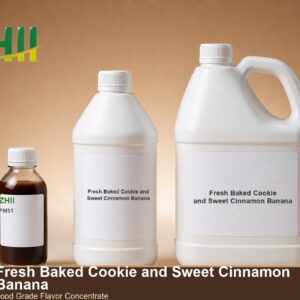 Fresh Baked Cookie and Sweet Cinnamon Banana food flavor concentrate - ZHII food grade flavor in 125ml, 1L and 5L packaging
