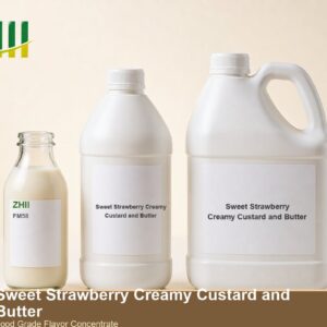 Sweet Strawberry Creamy Custard and Butter food flavor concentrate - ZHII food grade flavor in 125ml, 1L and 5L packaging
