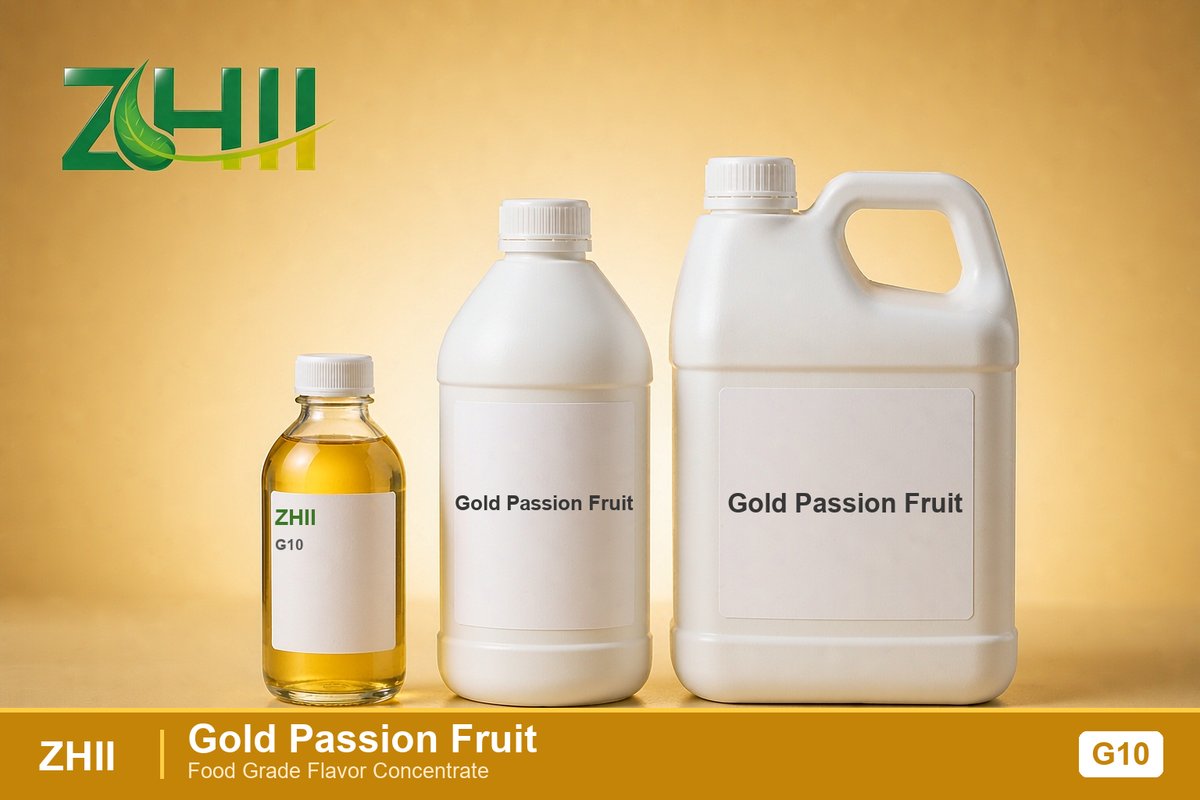 Gold Passion Fruit food flavor concentrate - ZHII food grade flavor in 125ml, 1L and 5L packaging