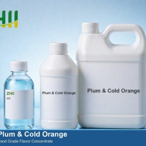 Plum & Cold Orange food flavor concentrate - ZHII food grade flavor in 125ml, 1L and 5L packaging
