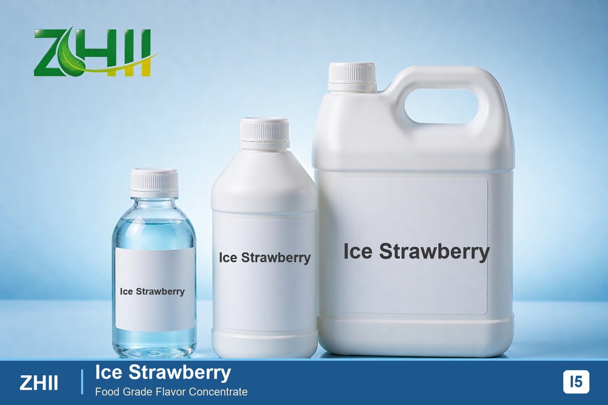 Ice Strawberry food flavor concentrate - ZHII food grade flavor in 125ml, 1L and 5L packaging