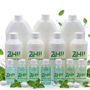 ZHII Coolmint Gum Flavor M11 concentrate with cool green liquid