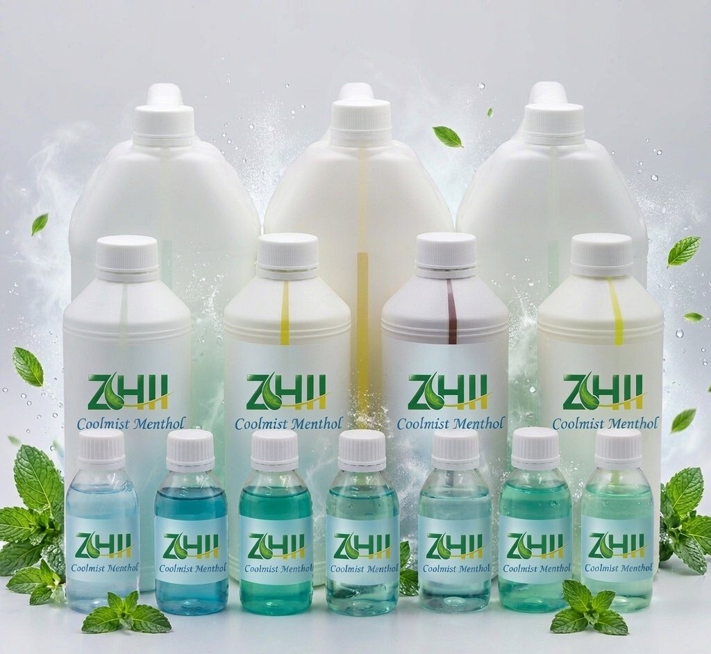 ZHII Coolmist Menthol Flavor M22 with misty blue-green liquid