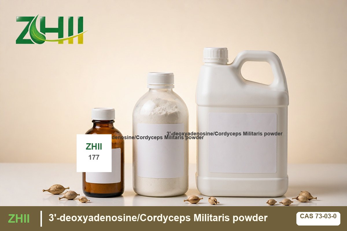 3'-deoxyadenosine/Cordyceps Militaris powder - ZHII Plant Extract Manufacturer (CAS 73-03-0)