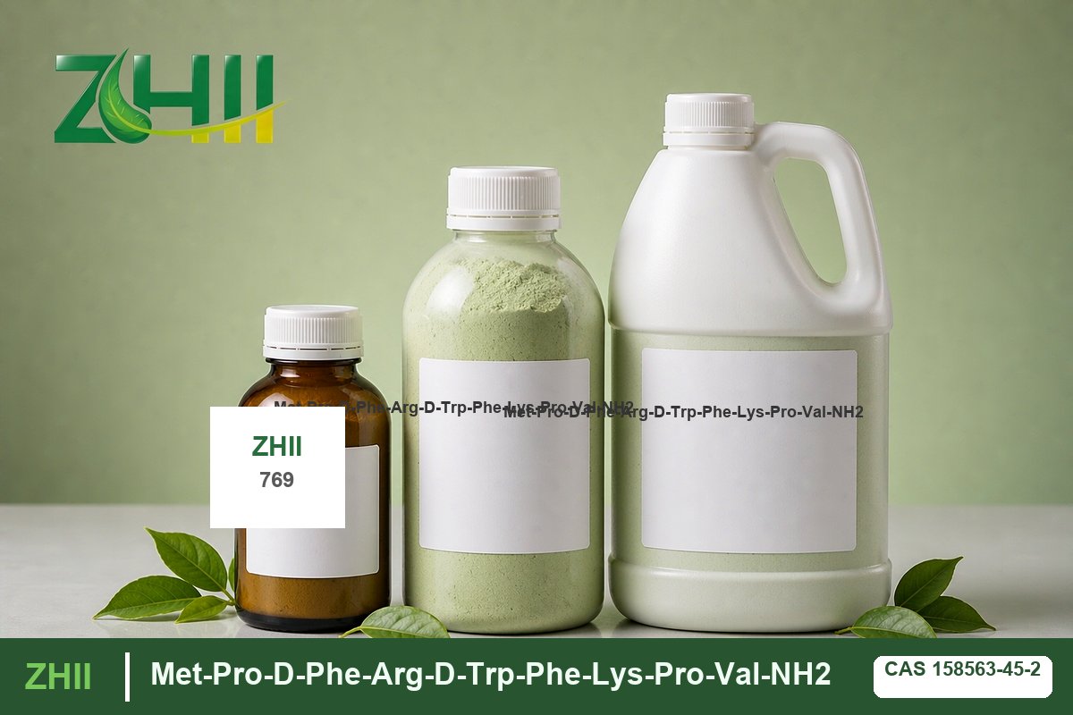 Met-Pro-D-Phe-Arg-D-Trp-Phe-Lys-Pro-Val-NH2 - ZHII Plant Extract Manufacturer (CAS 158563-45-2)