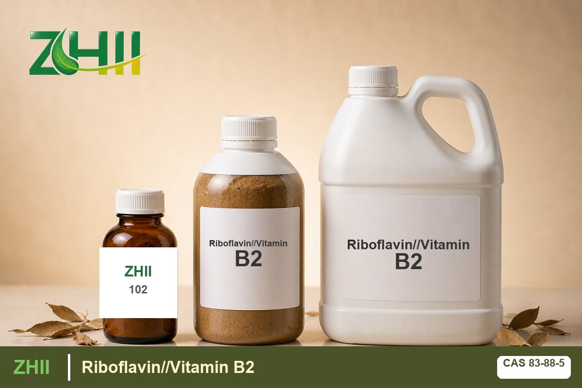 Riboflavin//Vitamin B2 - ZHII Plant Extract Manufacturer (CAS 83-88-5)