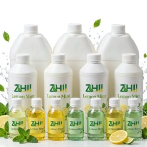 ZHII Lemon Mint Flavor M6 with lemon yellow and mint green liquids