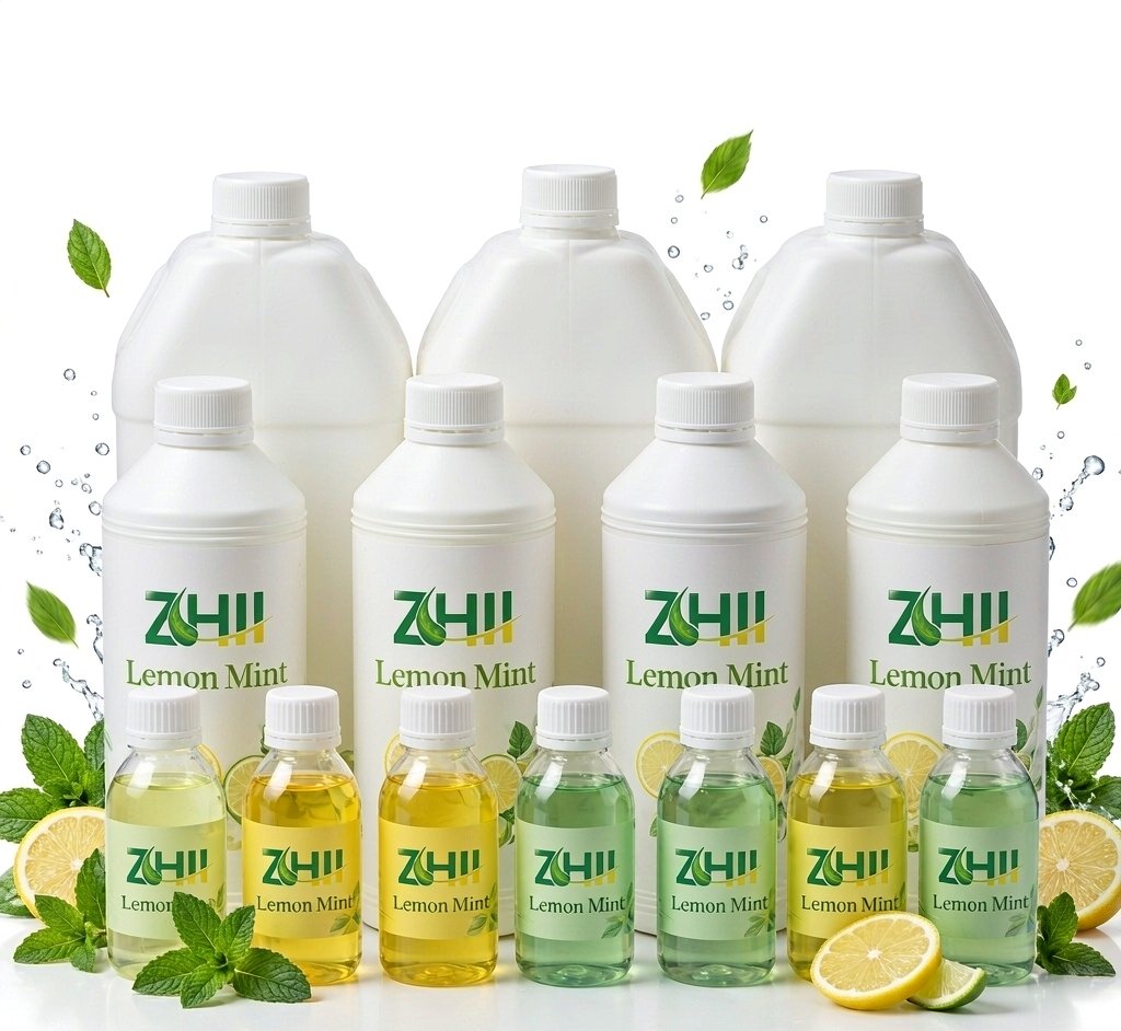 ZHII Lemon Mint Flavor M6 with lemon yellow and mint green liquids