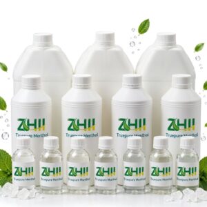 ZHII Truepure Menthol Flavor M23 with ultra-clear liquid and menthol crystals
