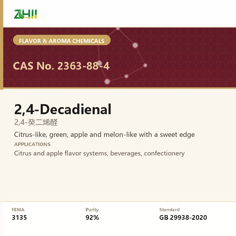 2,4-Decadienal (CAS 2363-88-4) - food grade aroma ingredient supplied by ZHII, ShaanXi ZhiYi Biotechnology China