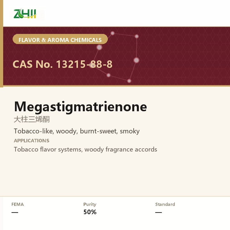 Megastigmatrienone (CAS 13215-88-8) - food grade aroma ingredient supplied by ZHII, ShaanXi ZhiYi Biotechnology China