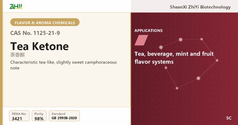 Tea Ketone (CAS 1125-21-9) - food grade aroma ingredient supplied by ZHII, ShaanXi ZhiYi Biotechnology China