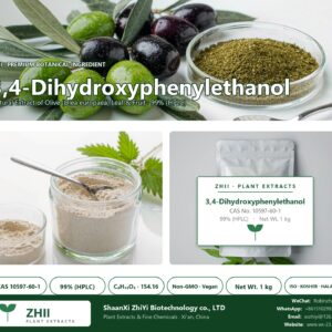 3,4-Dihydroxyphenylethanol CAS 10597-60-1 natural plant extract from Olive - ZHII ShaanXi ZhiYi Biotechnology supplier