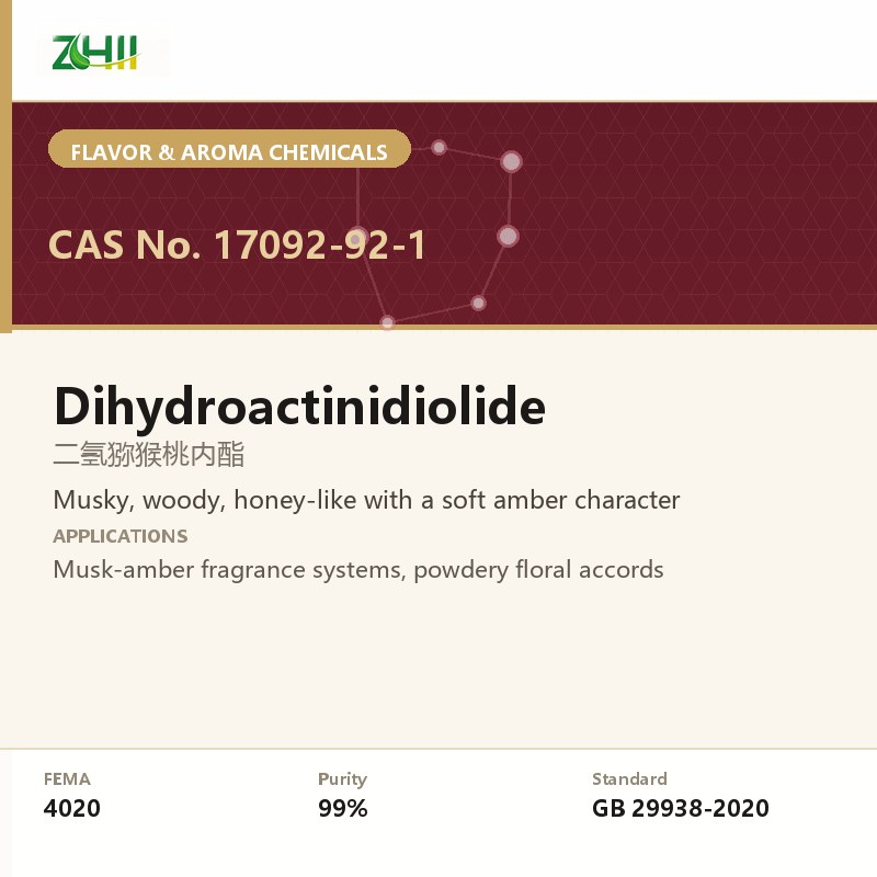 Dihydroactinidiolide (CAS 17092-92-1) - food grade aroma ingredient supplied by ZHII, ShaanXi ZhiYi Biotechnology China