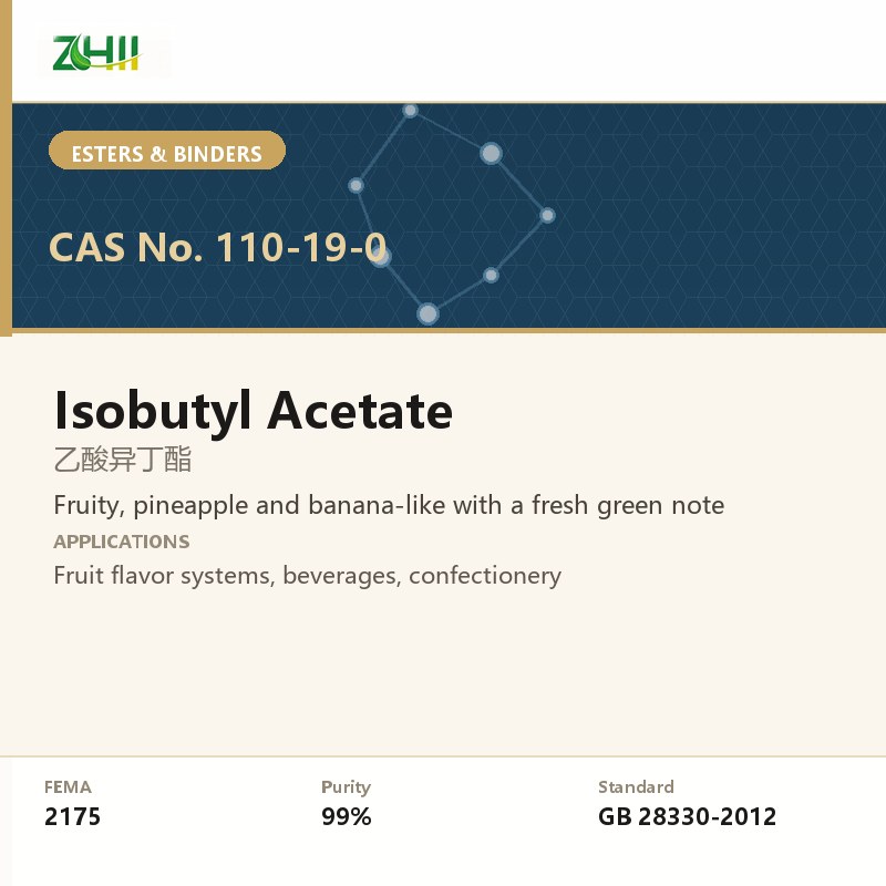 Isobutyl Acetate (CAS 110-19-0) - food grade aroma ingredient supplied by ZHII, ShaanXi ZhiYi Biotechnology China