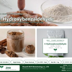 4-Hydroxybenzaldehyde CAS 123-08-0 natural plant extract from Gastrodia - ZHII ShaanXi ZhiYi Biotechnology supplier