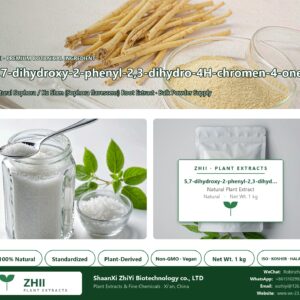 5,7-dihydroxy-2-phenyl-2,3-dihydro-4H-chromen-4-one natural Sophora / Ku Shen extract powder - ZHII ShaanXi ZhiYi Biotechnology supplier