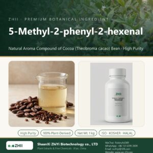 5-Methyl-2-phenyl-2-hexenal liquid extract in laboratory beaker - ZHII Plant Extracts by ShaanXi ZhiYi Biotechnology