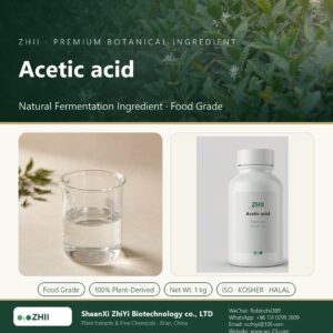 Acetic acid liquid extract in laboratory beaker - ZHII Plant Extracts by ShaanXi ZhiYi Biotechnology