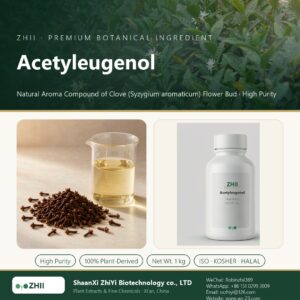 Acetyleugenol liquid extract in laboratory beaker - ZHII Plant Extracts by ShaanXi ZhiYi Biotechnology