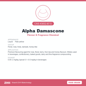 Alpha Damascone (CAS 43052-87-5) - Food Grade Flavour & Fragrance Chemical by ZHII