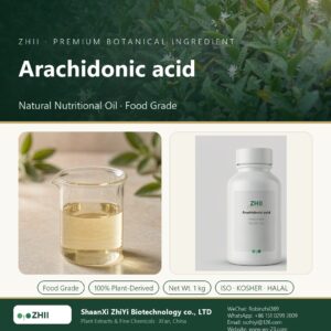Arachidonic acid liquid extract in laboratory beaker - ZHII Plant Extracts by ShaanXi ZhiYi Biotechnology