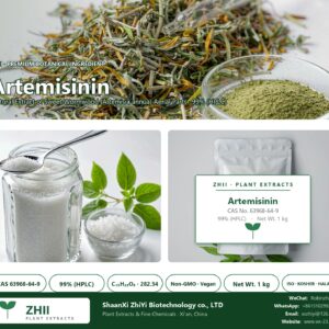 Artemisinin CAS 63968-64-9 natural plant extract from Sweet Wormwood - ZHII ShaanXi ZhiYi Biotechnology supplier