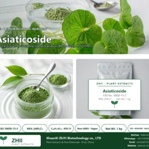 Asiaticoside CAS 16830-15-2 natural plant extract from Gotu Kola - ZHII ShaanXi ZhiYi Biotechnology supplier
