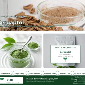 Bergaptol CAS 486-60-2 natural plant extract from Cnidium Fruit - ZHII ShaanXi ZhiYi Biotechnology supplier